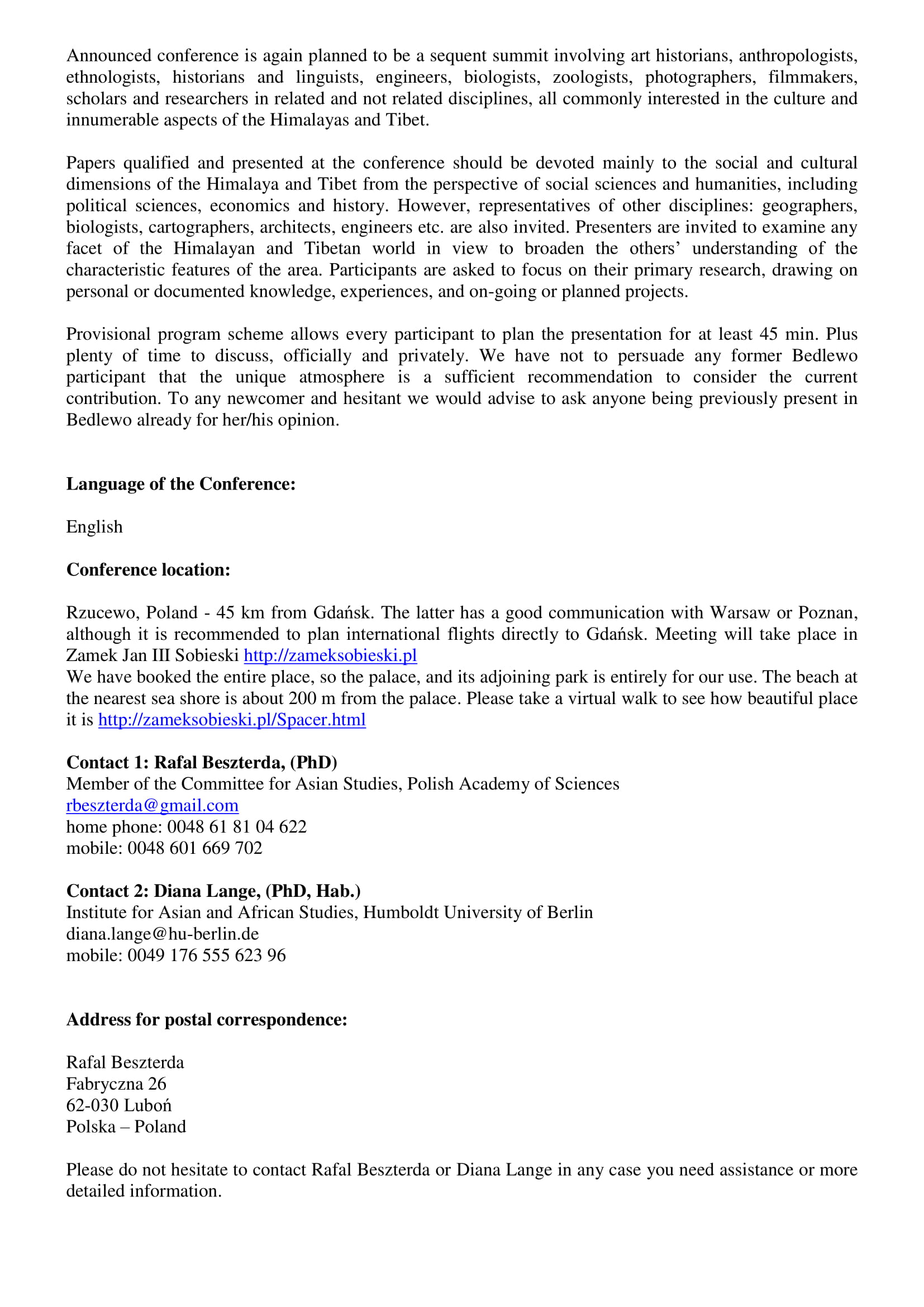 New Call for Papers Rzucewo 2021 2